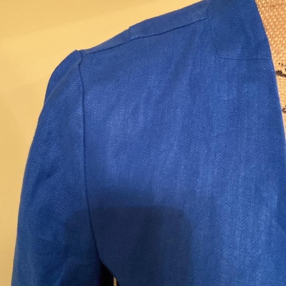 LOFT Linen Blue Blazer - Picture 2 of 5
